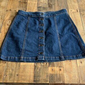 Button Mini Skirt Size 11 from MUDD Jeans